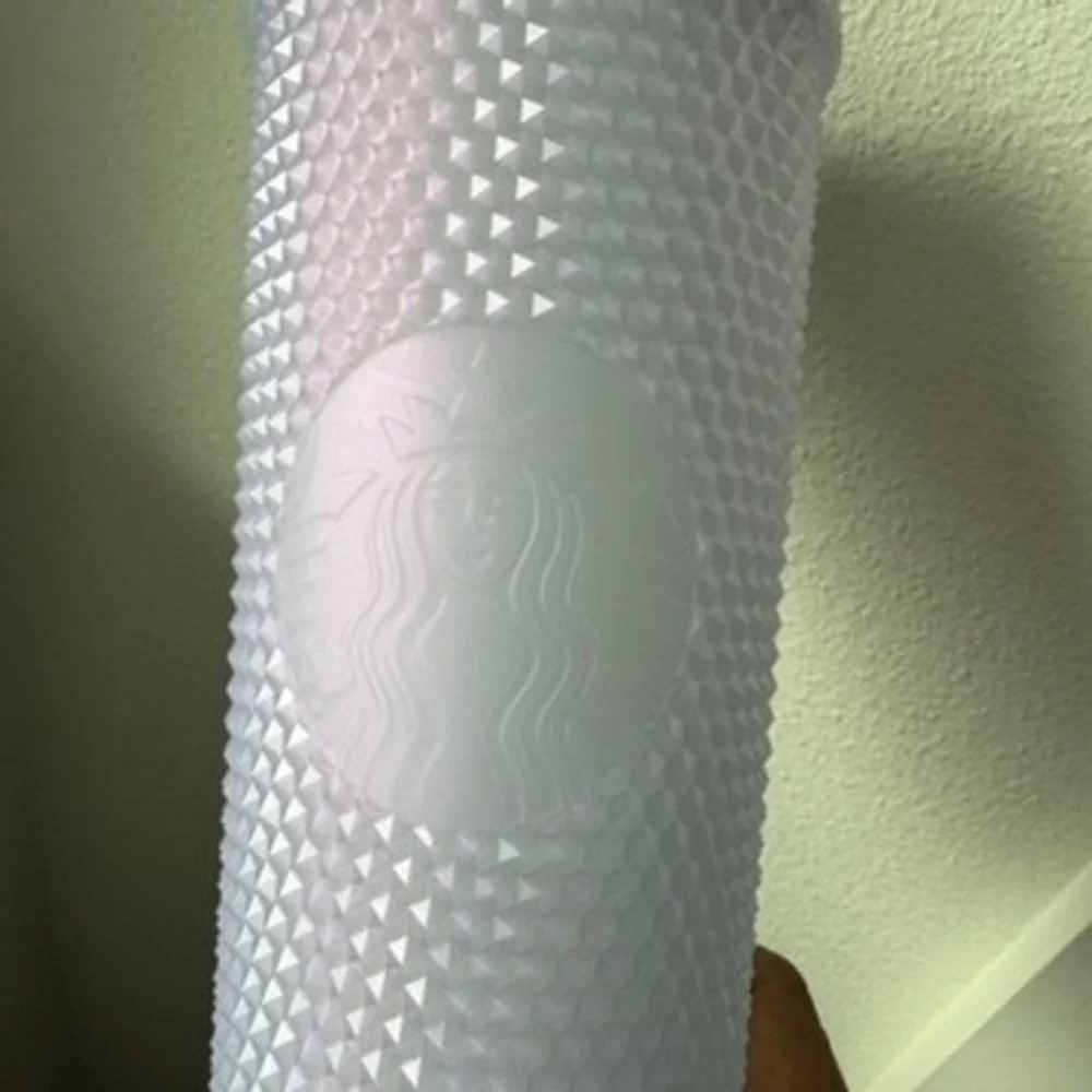 Starbucks 24oz Lavender Iridescent Studded Venti Cold Cup Tumbler w Straw